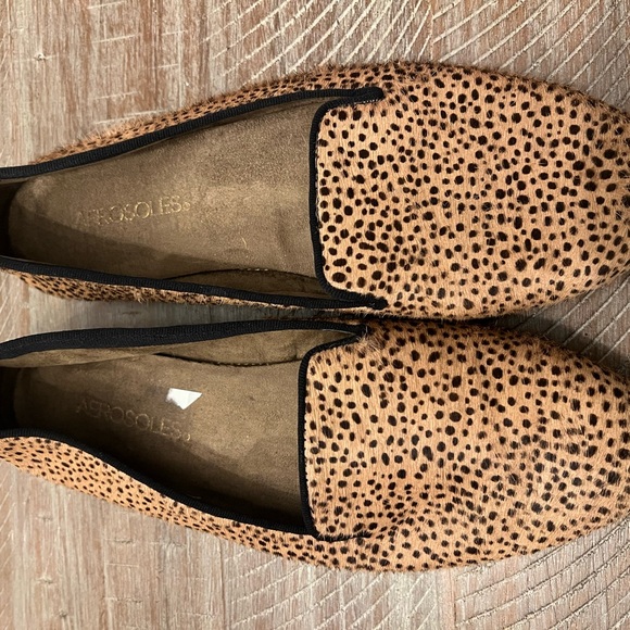 AEROSOLES Animal Print Loafers - Picture 1 of 3